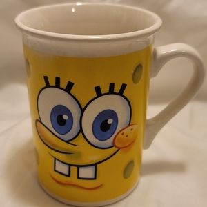 2011 VIACOM Two Faced Sponge Bob Square Pants Coffee Mug Tea Cup Nickelodeon